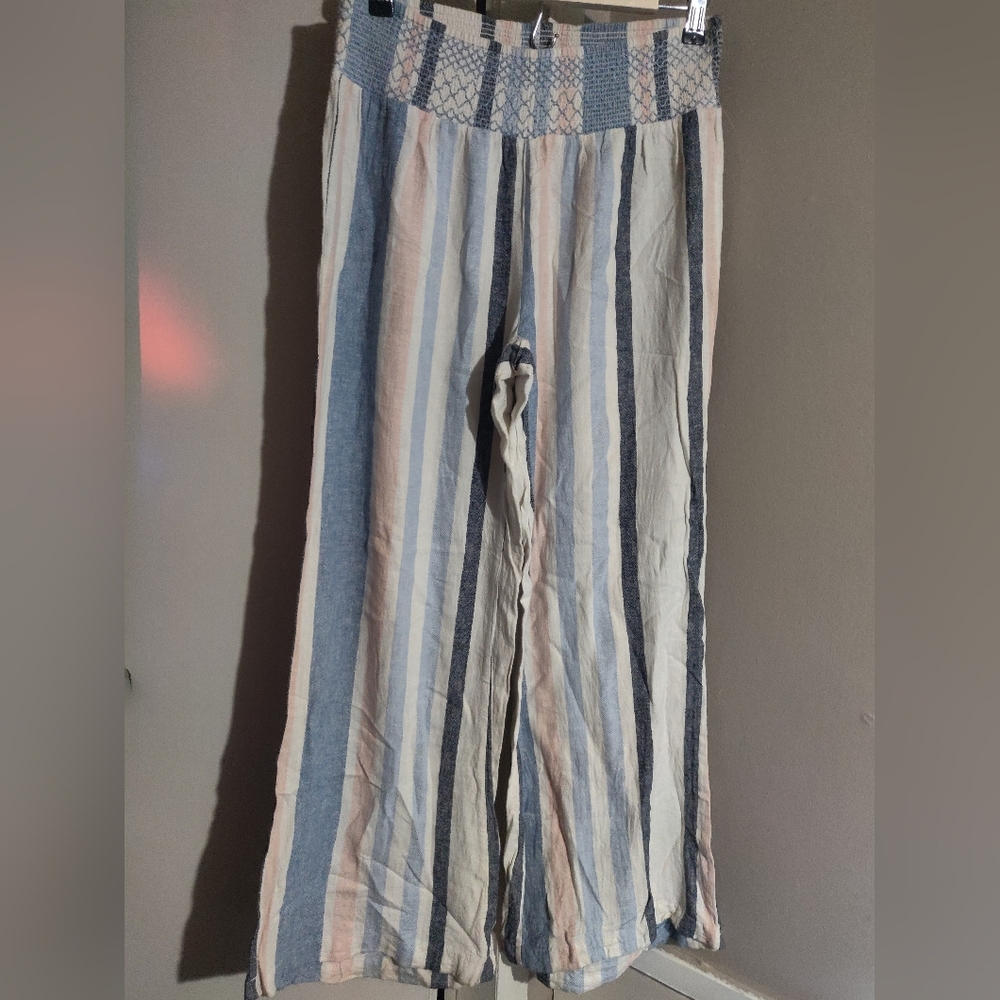 Indigo Rein Blue and Pink Striped Pants